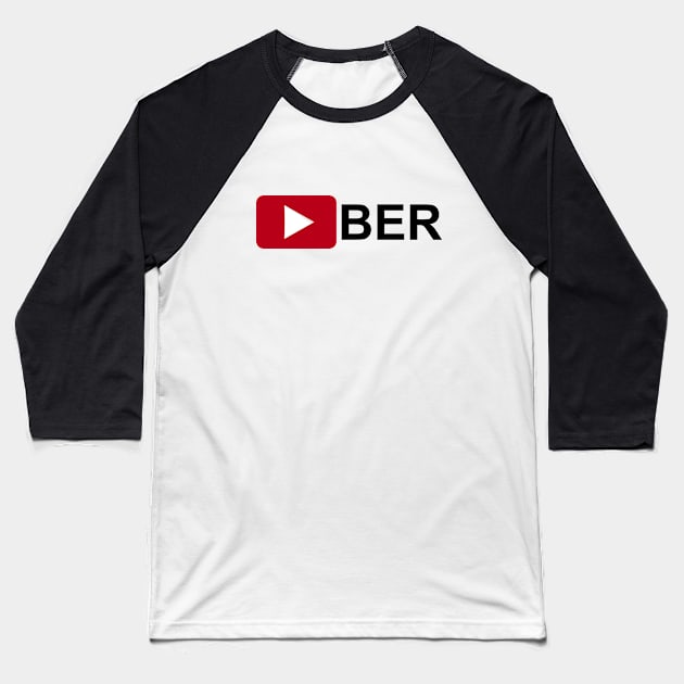 Youtuber Baseball T-Shirt by EraserArt